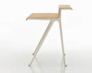 Pracovný stôl Courier, light oak/chalk