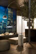 Stojacia LED lampa Arco, steel