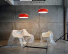 Závesná lampa Smithfield S, red