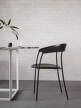 Stolička Missing Armchair, black ash