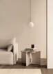 Závesná lampa TR Bulb, polished steel