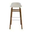 Barová stolička Form 75 cm, light grey/walnut