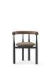 Čalúnená stolička Bukowski, black/Wooly Plus 1008