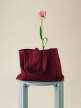 Plátená taška Shopper Bag M, burgundy