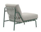 Kreslo Settle Lounge Chair bez podrúčiek, Ribbed Weave 2/dark green