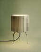 Stolná lampa Canelé, almond green