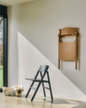 Skladacia stolička Backflip, anthracite lacquered beech
