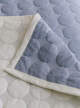 Pléd Mega Dot Organic, dusty blue-1