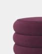 Pouf Round large, bordeaux