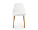 Allez Chair Oak/Leather, white