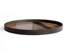 Podnos Angle Glass Tray Round L, pinot