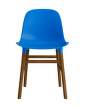 zidle-Form Chair Walnut, bright blue