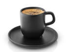 Hrnček s podšálkou Nordic Kitchen Espresso Cup with Saucer 4ks, black
