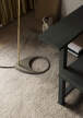 Stojacia lampa AJ, warm grey/brass