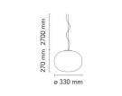 Závesné svietidlo Glo-Ball S1, white