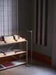 Stojacia lampa Oblique, glossy grey