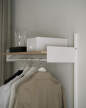 Policová zostava Wardrobe Shelf 1, oak/white