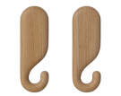 Nástenný vešiak Nob 8.5 cm 2ks, oiled oak