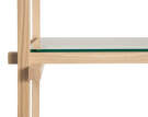Policový systém Woody Column Low, clear glass