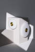 Nástenná lampa Glint, opal white