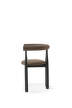 Čalúnená stolička Bukowski, black/Wooly Plus 1008