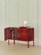 Skrinka Perforated Cabinet Floor Small, wine red