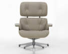 Kreslo Eames Lounge Chair Cherry, Leather Natural F78 dark sand