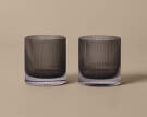 Poháre na vodu Ripple Tumbler set 2 ks, smoked grey
