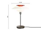 Stolná lampa PH 80, chrome plated