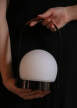 Prenosná lampa Carrie Leather Handle, black