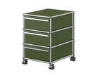Zásuvkový kontejner na kolečkách USM Haller M26, olive green-1
