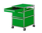 Zásuvkový kontejner na kolečkách USM Haller M63, green-1