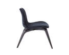 Goose Lounge Chair Black, Velvet Midnight Blue