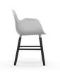 Form Armchair, white/black