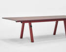 stul-Boa Table, red / burgundy