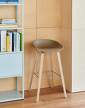 stolicka-AAS 32 Bar Stool Low Oak, clay