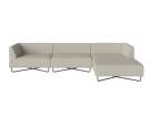 sofa-Orlando Garden Sofa 3-seater w. Chaise Longue Right, Brezza sand