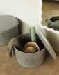 pouf-Hide Storage Pouf Small, grey