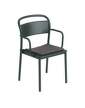 podsedak-Linear Steel Chair Seat Pad, dark grey