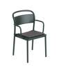 podsedak-Linear Steel Chair Seat Pad, dark grey