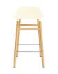 stolicka-Form Bar Chair 65 cm Oak, cream