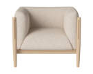 Kreslo Dive White Oak, Monza beige/nature leather