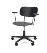 Kancelárska stolička Co Task Chair s podrúčkami, black/black oak