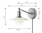 Nástenná lampa PH 2/1, white