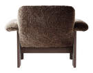 Kreslo Brasilia Low Back, Sheepskin sahara/dark stained oak