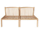 Dvojmiestna záhradna pohovka Patio, untreated solid teak