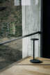 Stolná lampa Oblique, matte anthracite