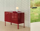 Skrinka Perforated Cabinet Floor Small, wine red