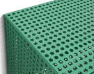 Skrinka Perforated Cabinet, soft jade