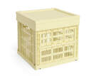 Plastové veko Colour Crate Cube/Square M, light yellow